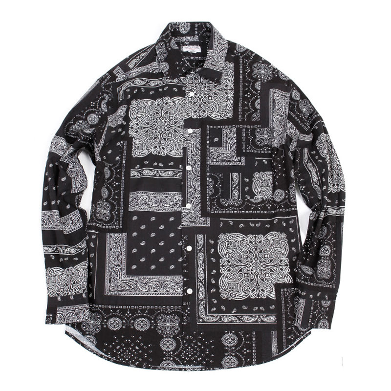 19FW PAISELY SHIRT [BLACK]