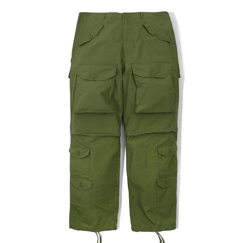 MIL RIP COTTON PANTS_OLIVE GREEN 아웃스탠딩 컴퍼니MIL RIP COTTON PANTS_OLIVE GREEN