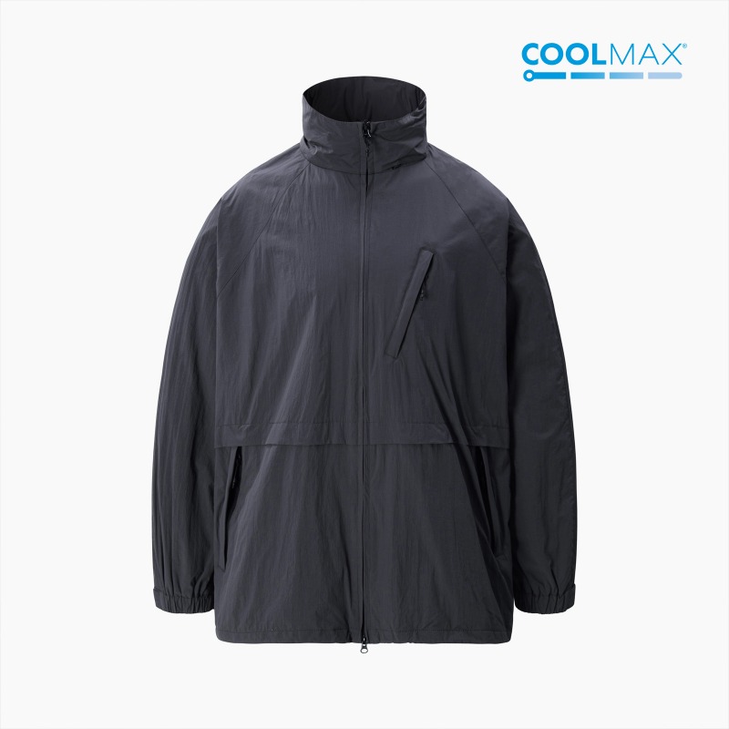 OUT VENTILATIVE WIND JACKET_CHARCOAL