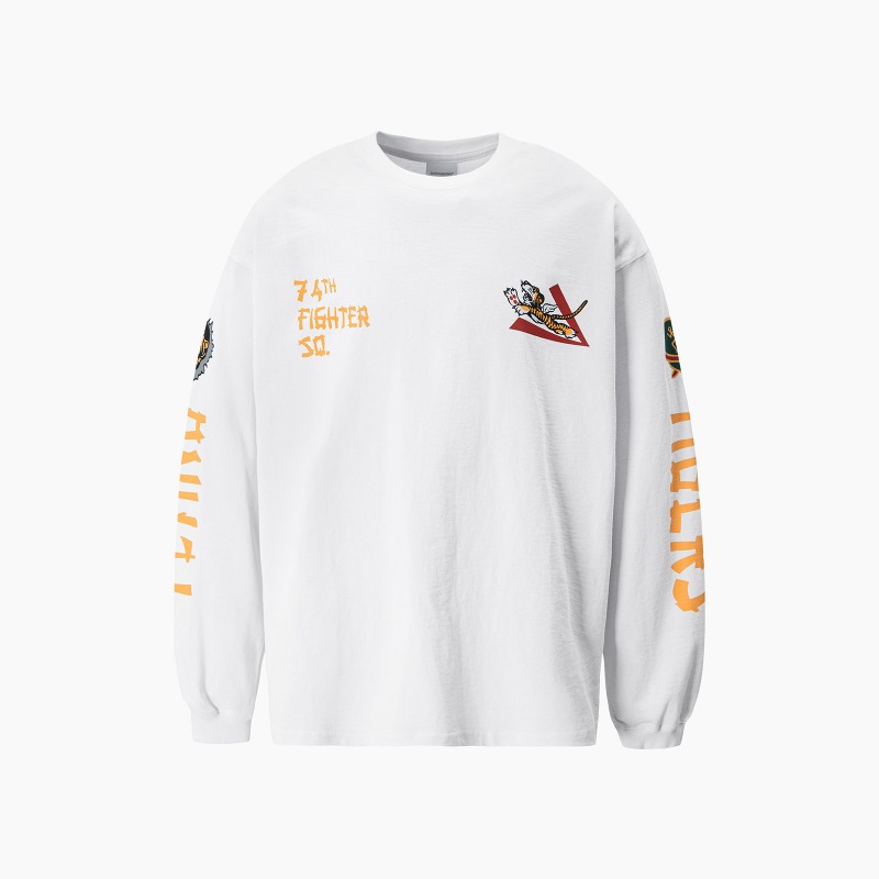 MIL SERIES LONG SLEEVE(74TH FIGHTER SQ)_WHITE