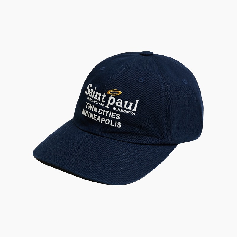 VINTAGE COTTON BALL CAP (SAINT PAUL)_NAVY