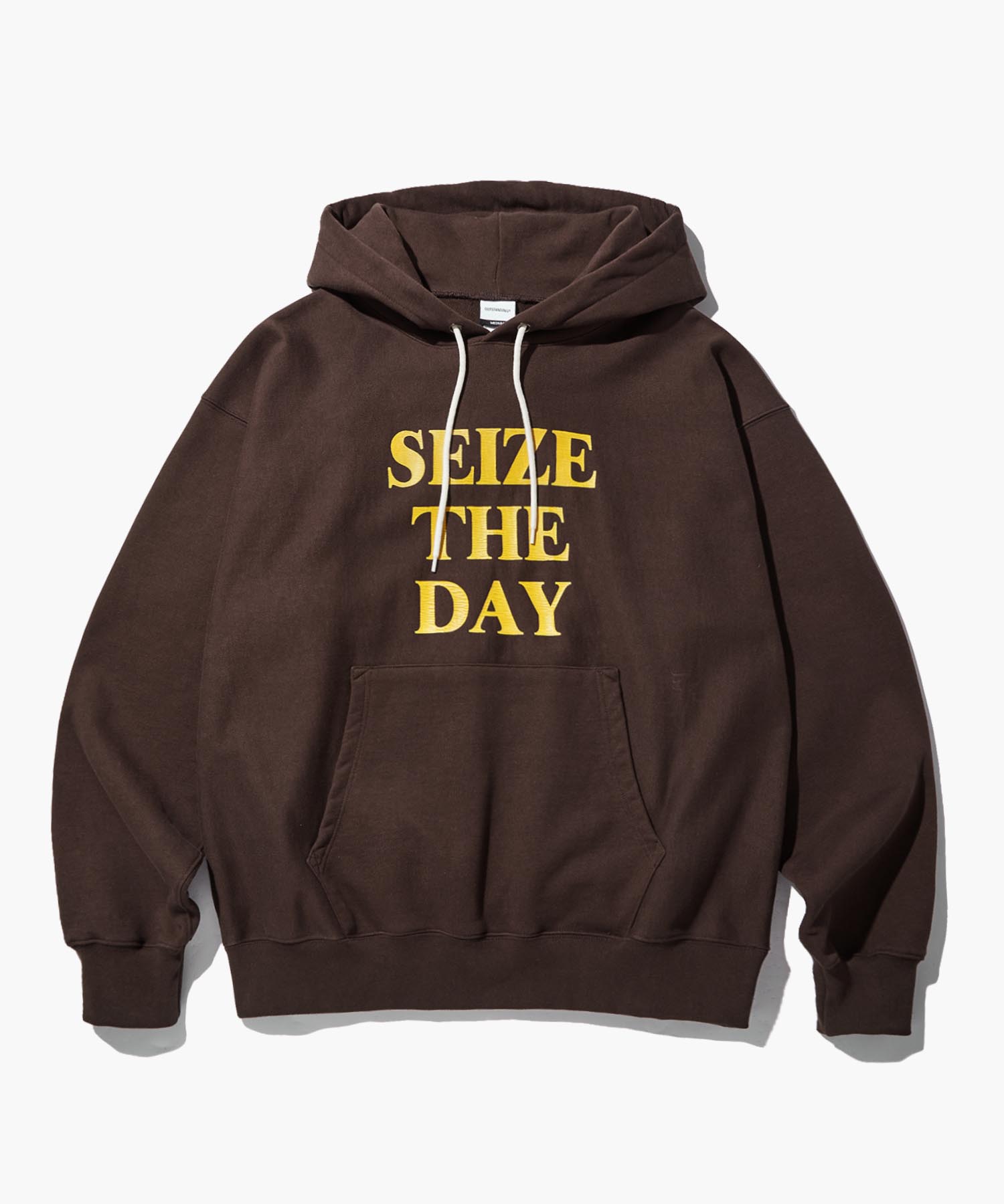 V.S.C HOOD SWEAT(SEIZE THE DAY)_BROWN