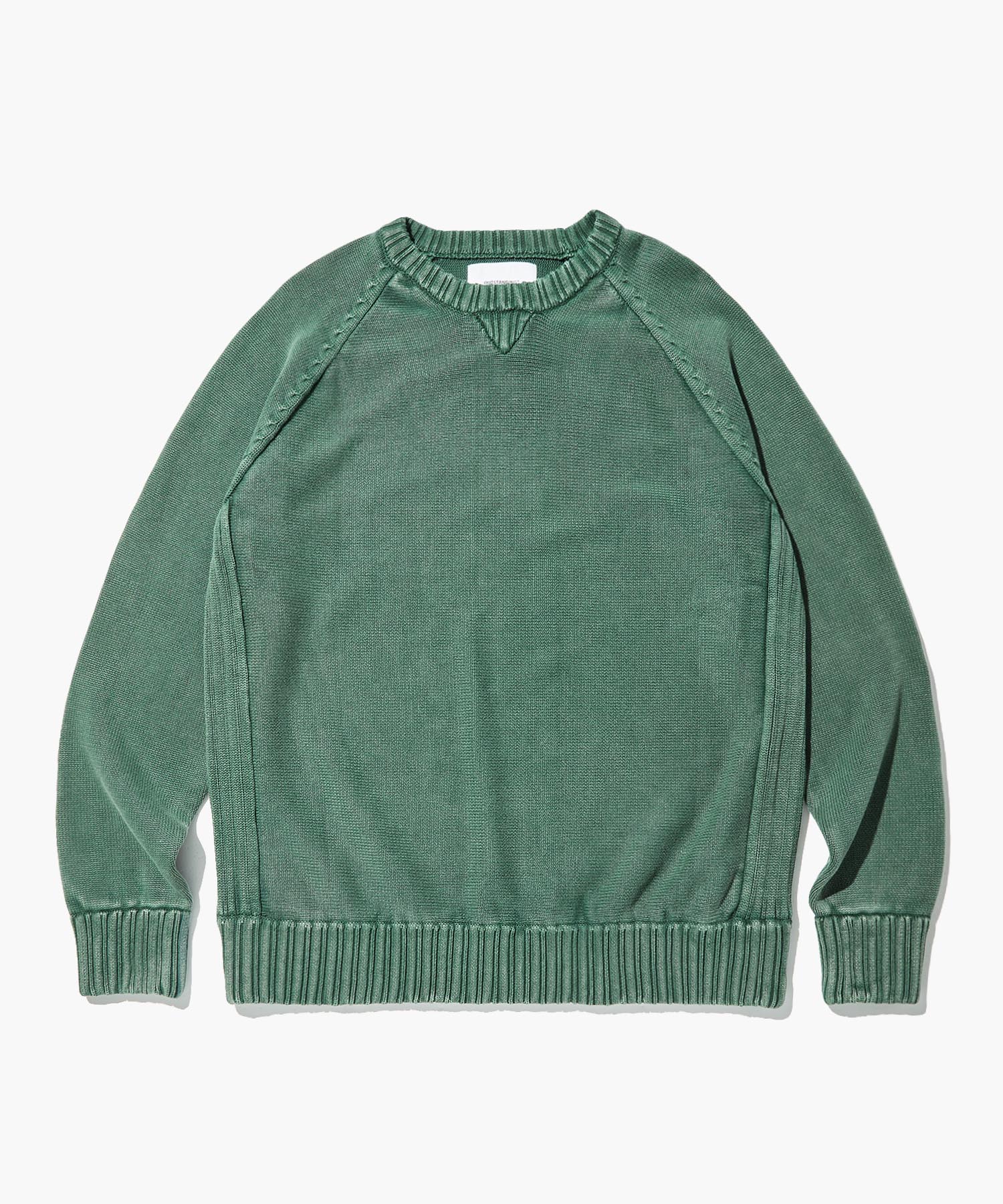 REVERSE DYING KNIT_GREEN