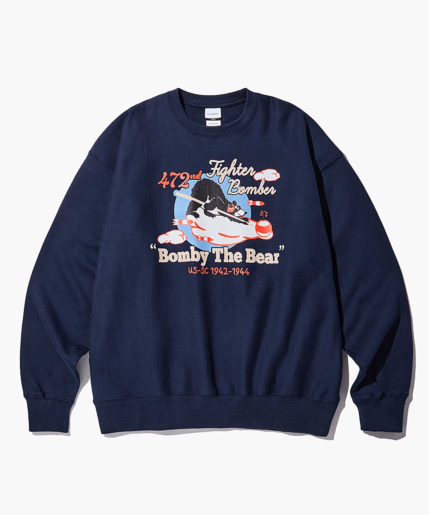 MIL SERIES SWEAT(BOMBY THE BEAR)_NAVY