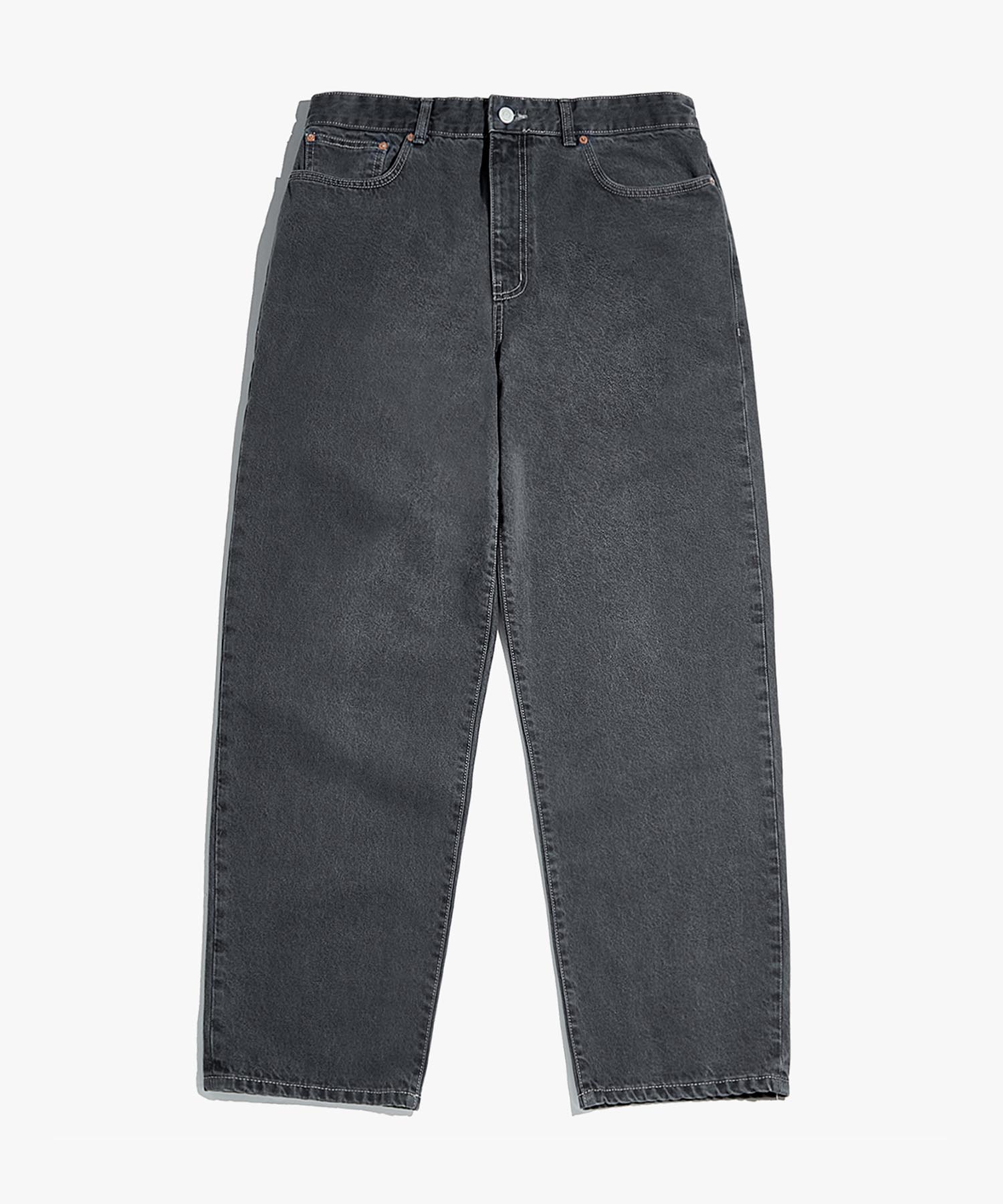 PIGMENT DYING TAPERED PANTS_CHARCOAL